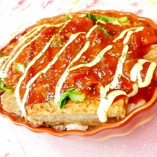 ❤小松菜とハンバーグの茄子トマト・ドリア❤